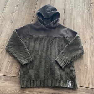 Zara boys hoodie.upper part cotton and bottom part knitted
